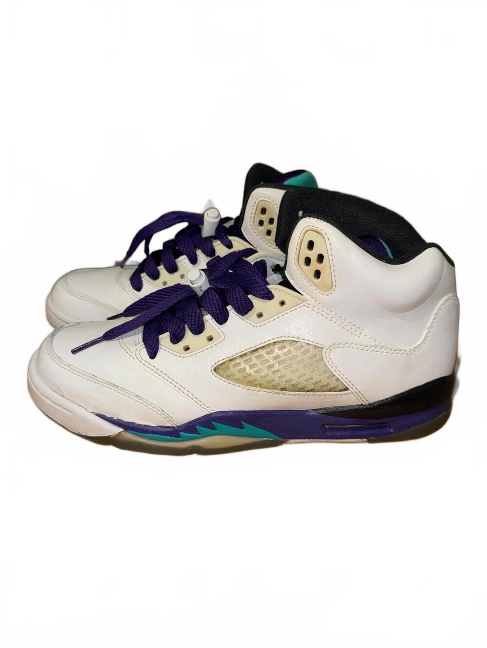 Grade School Jordan Retro 5 “Grape” size 7Y 2013 launch